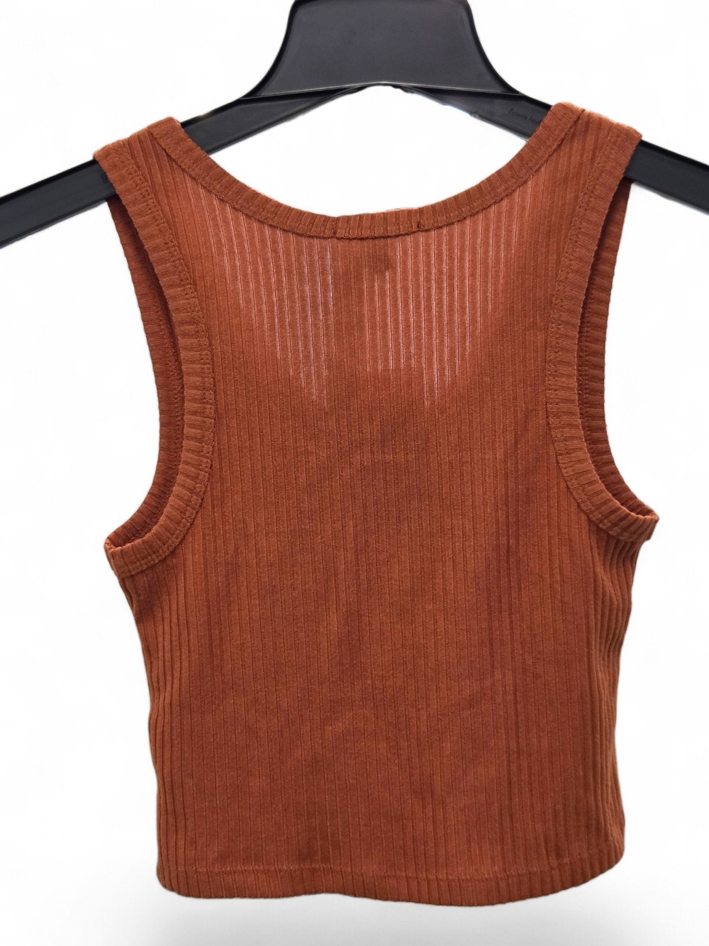 NWT Fashion Nova Not Your Basic Girl Ribbed Tank Top - Rust - XS Style DZ21E658 - Picture 4 of 7